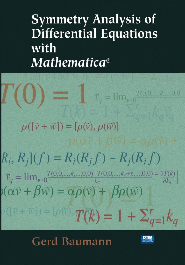Gerd Baumann - Symmetry Analysis of Differential Equations with Mathematica®, Häftad