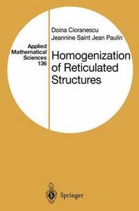 bokomslag Homogenization of Reticulated Structures