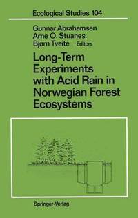 bokomslag Long-Term Experiments with Acid Rain in Norwegian Forest Ecosystems