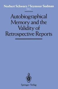 bokomslag Autobiographical Memory and the Validity of Retrospective Reports