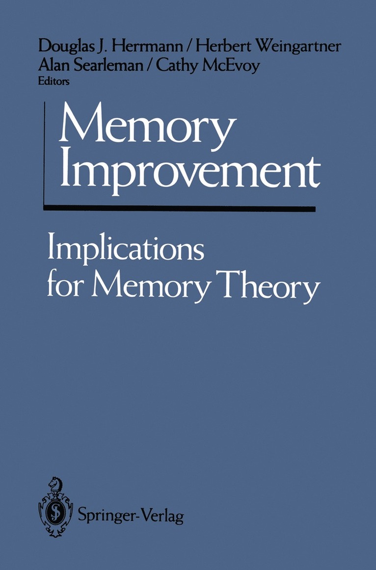 Douglas J. Herrmann, Herbert Weingartner, Alan Searleman, Cathy McEvoy - Memory Improvement, Häftad