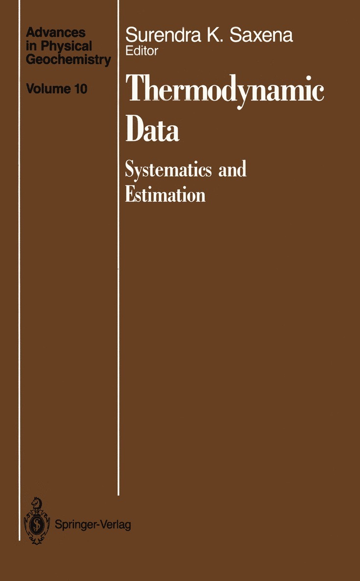 Surendra K. Saxena - Thermodynamic Data, Häftad