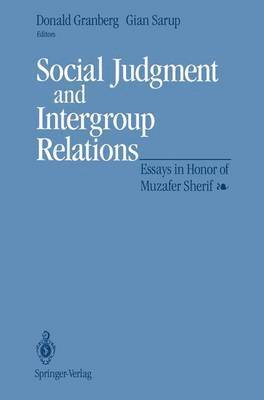 bokomslag Social Judgment and Intergroup Relations