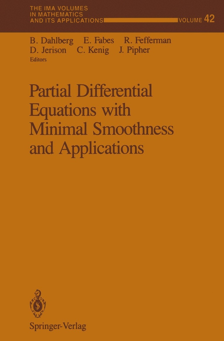 Partial Differential Equations with Minimal Smoothness and Applications 1