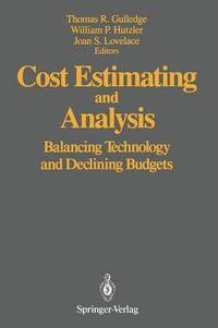 bokomslag Cost Estimating and Analysis