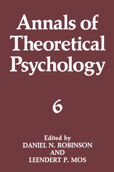 bokomslag Annals of Theoretical Psychology