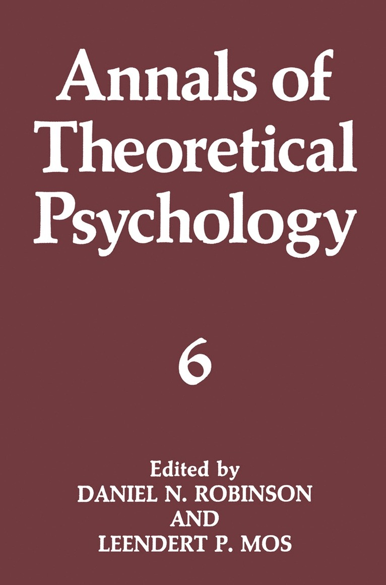 Annals of Theoretical Psychology 1