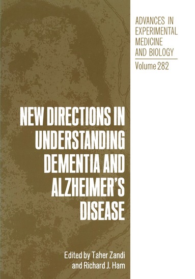 bokomslag New Directions in Understanding Dementia and Alzheimers Disease