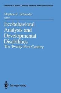 bokomslag Ecobehavioral Analysis and Developmental Disabilities