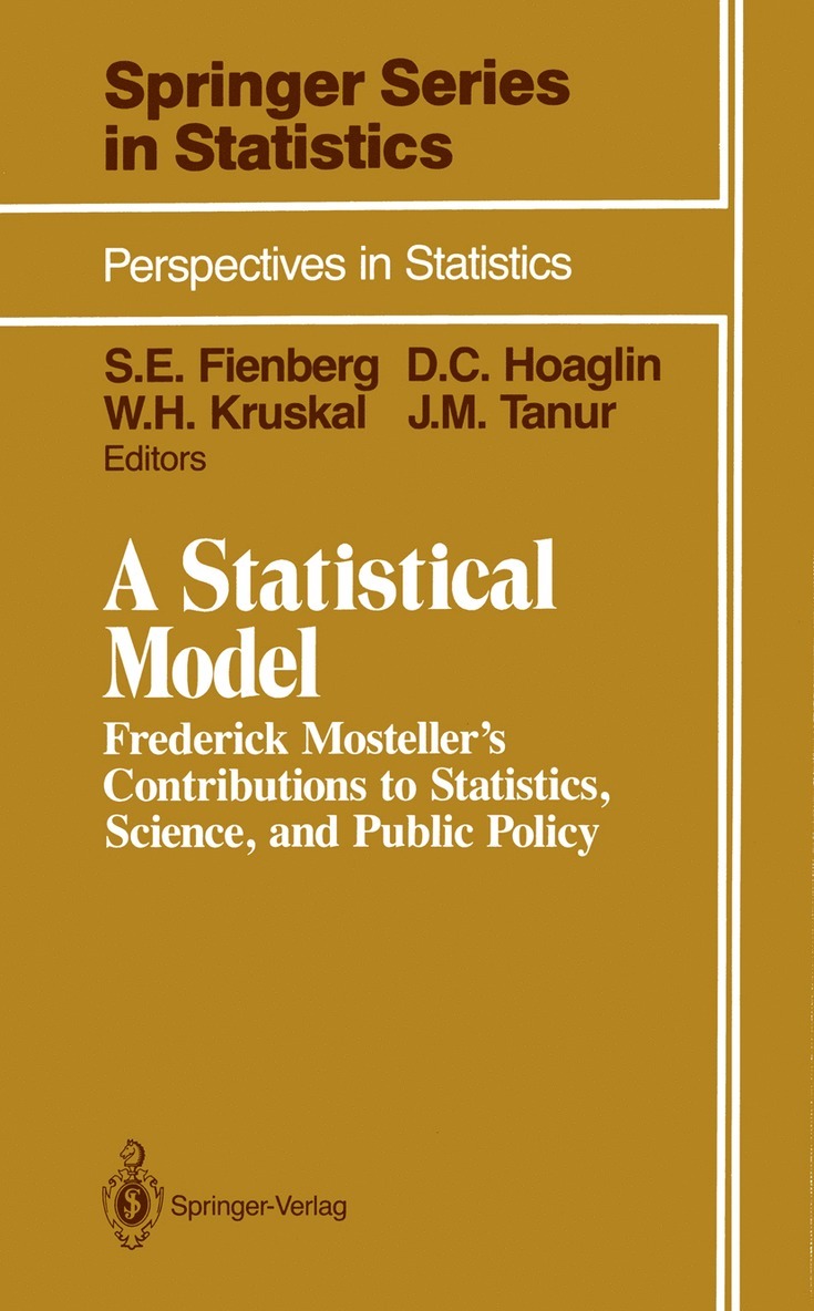 Stephen E. Fienberg, David C. Hoaglin, William H. Kruskal, Judith M. Tanur - Statistical Model, Häftad