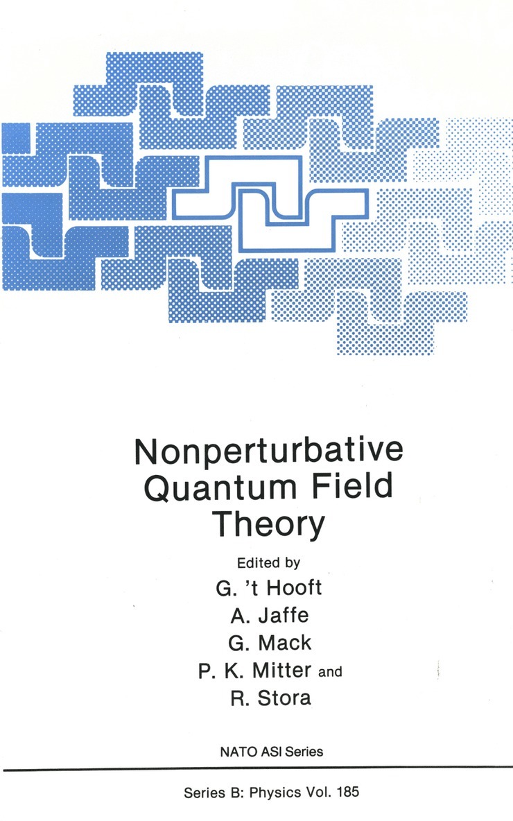 G. Hooft, A. Jaffe, G. Mack, P.K. Mitter, R. Stora, P. K. Mitter - Nonperturbative Quantum Field Theory, Häftad