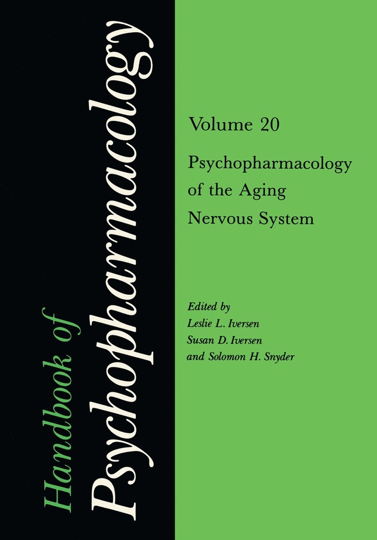 Leslie L. Iversen, Susan D. Iversen, Solomon H. Snyder - Handbook of Psychopharmacology, Häftad