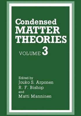 Condensed Matter Theories 1