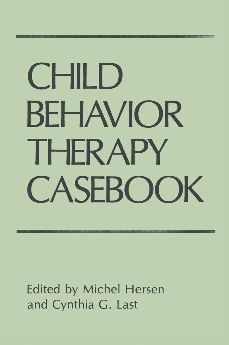 Child Behavior Therapy Casebook 1