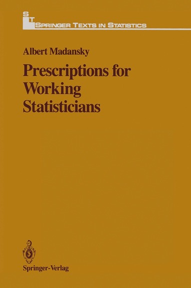 bokomslag Prescriptions for Working Statisticians