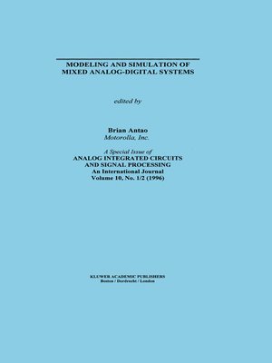 bokomslag Modeling and Simulation of Mixed Analog-Digital Systems