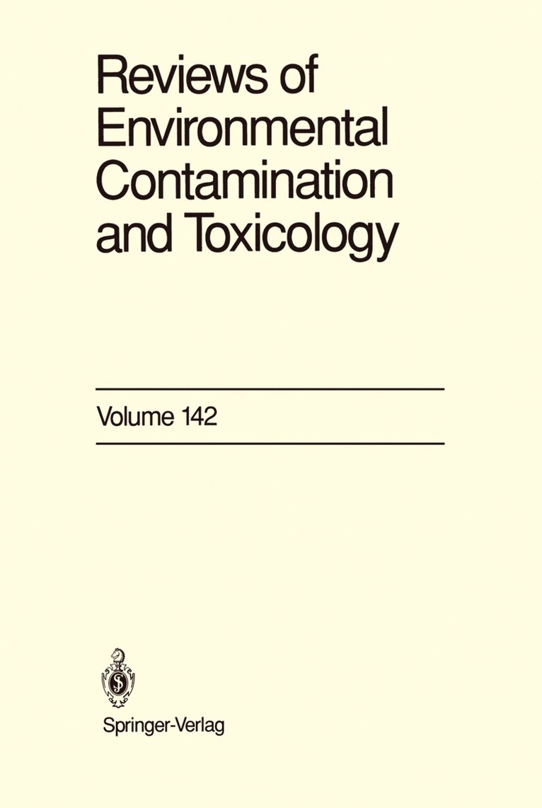 George W. Ware - Reviews of Environmental Contamination and Toxicology, Häftad