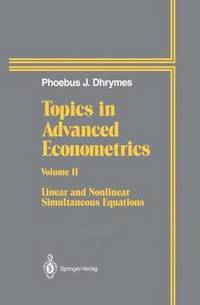 bokomslag Topics In Advanced Econometrics