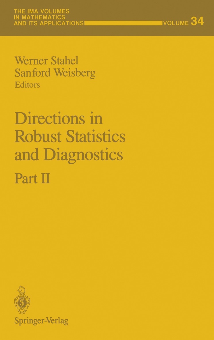 Werner Stahel, Sanford Weisberg - Directions in Robust Statistics and Diagnostics, Häftad