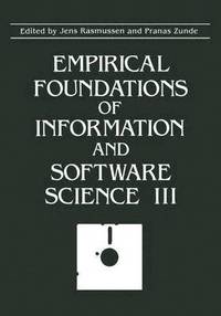 bokomslag Empirical Foundations of Information and Software Science III