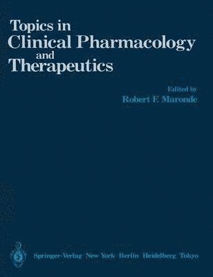 bokomslag Topics in Clinical Pharmacology and Therapeutics