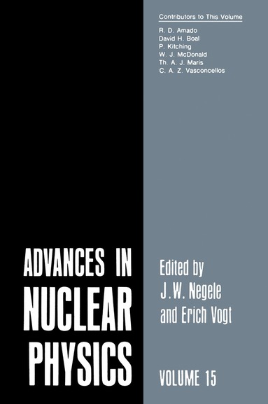 J.W. Negele - Advances in Nuclear Physics, Häftad