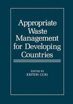 bokomslag Appropriate Waste Management for Developing Countries