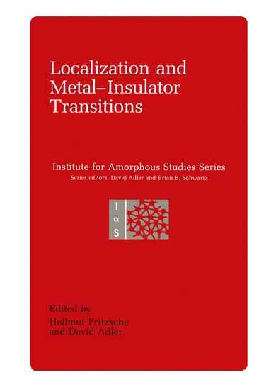 bokomslag Localization and Metal-Insulator Transitions