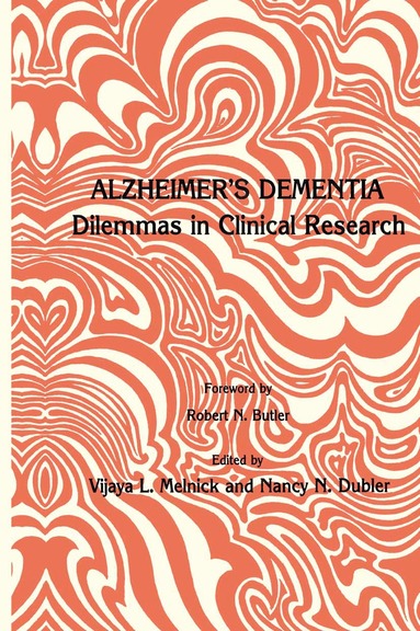 Vijaya L. Melnick, Nancy N. Dubler - Alzheimer’s Dementia, Häftad