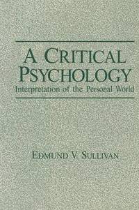 bokomslag A Critical Psychology