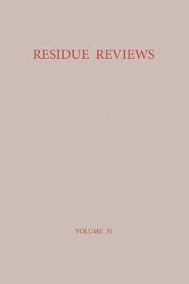 bokomslag Residue Reviews / Rückstands-Berichte