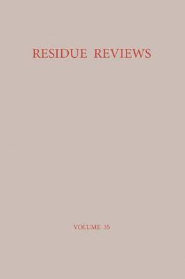 Residue Reviews / Rckstands-Berichte 1