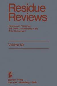 bokomslag Residue Reviews
