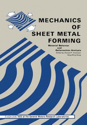 Mechanics of Sheet Metal Forming 1