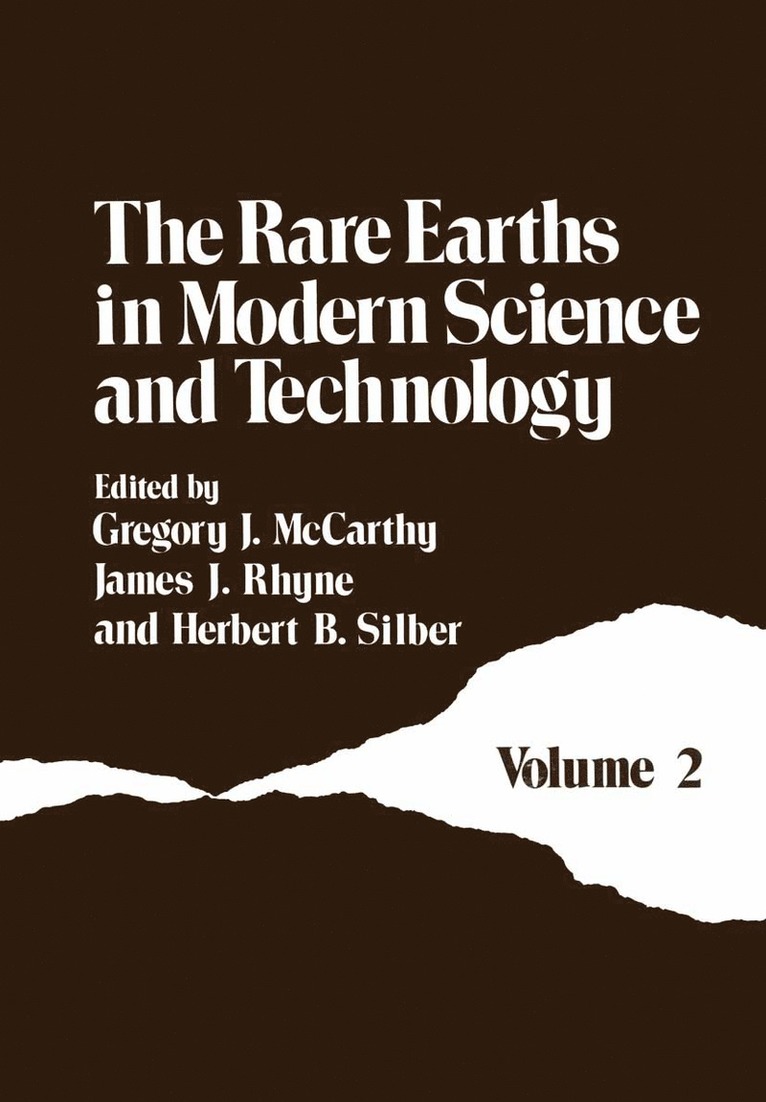 G.J. McCarthy, G. J. McCarthy - Rare Earths in Modern Science and Technology, Häftad