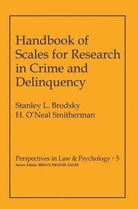 bokomslag Handbook of Scales for Research in Crime and Delinquency