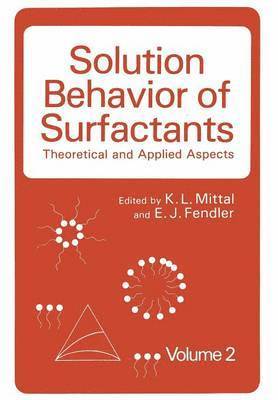 bokomslag Solution Behavior of Surfactants