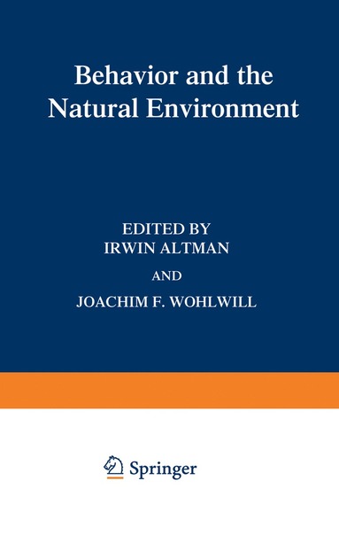 bokomslag Behavior and the Natural Environment