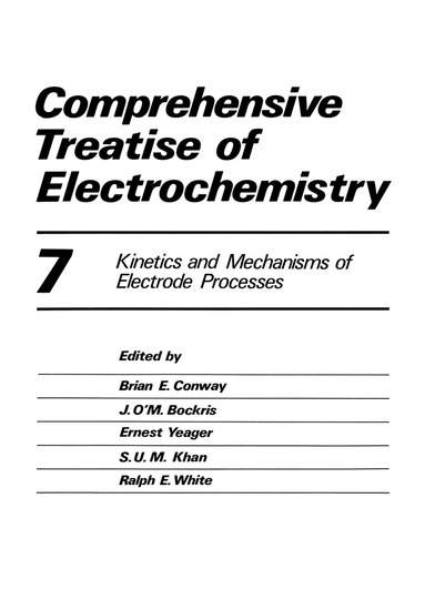 Peter Horsman, Brian E. Conway, E. Yeager - Comprehensive Treatise of Electrochemistry, Häftad