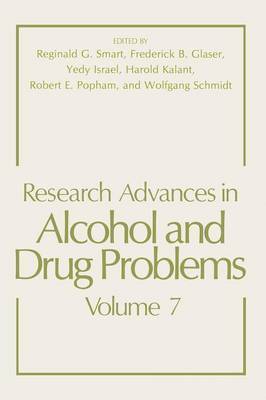 Research Advances in Alcohol and Drug Problems