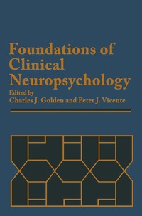 bokomslag Foundations of Clinical Neuropsychology