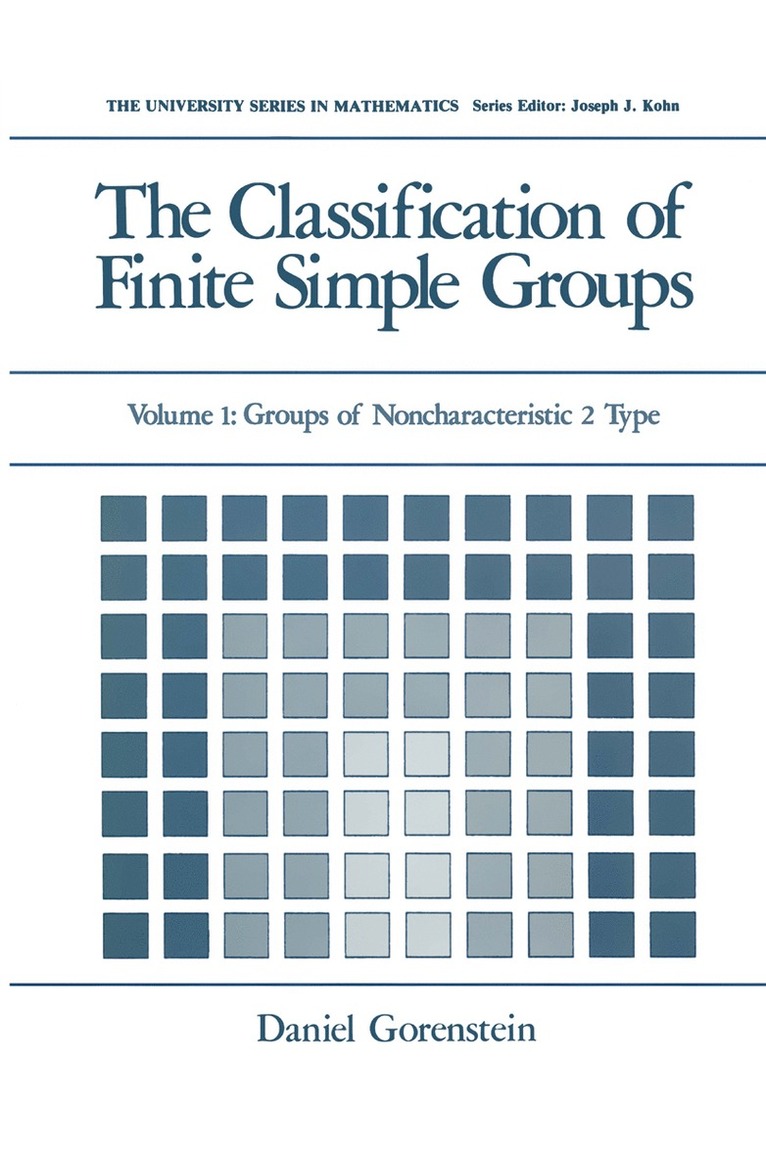 The Classification of Finite Simple Groups 1