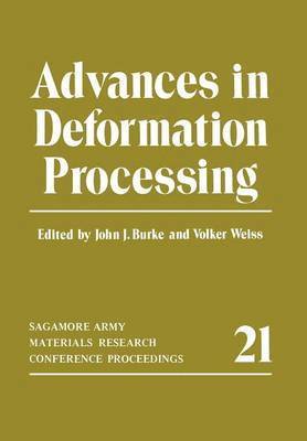 Advances in Deformation Processing 1