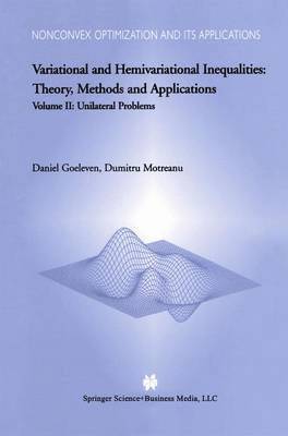 bokomslag Variational and Hemivariational Inequalities - Theory, Methods and Applications