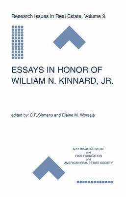 bokomslag Essays in Honor of William N. Kinnard, Jr.