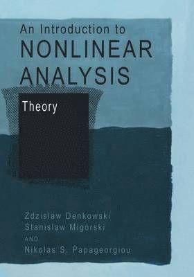 bokomslag An Introduction to Nonlinear Analysis: Theory