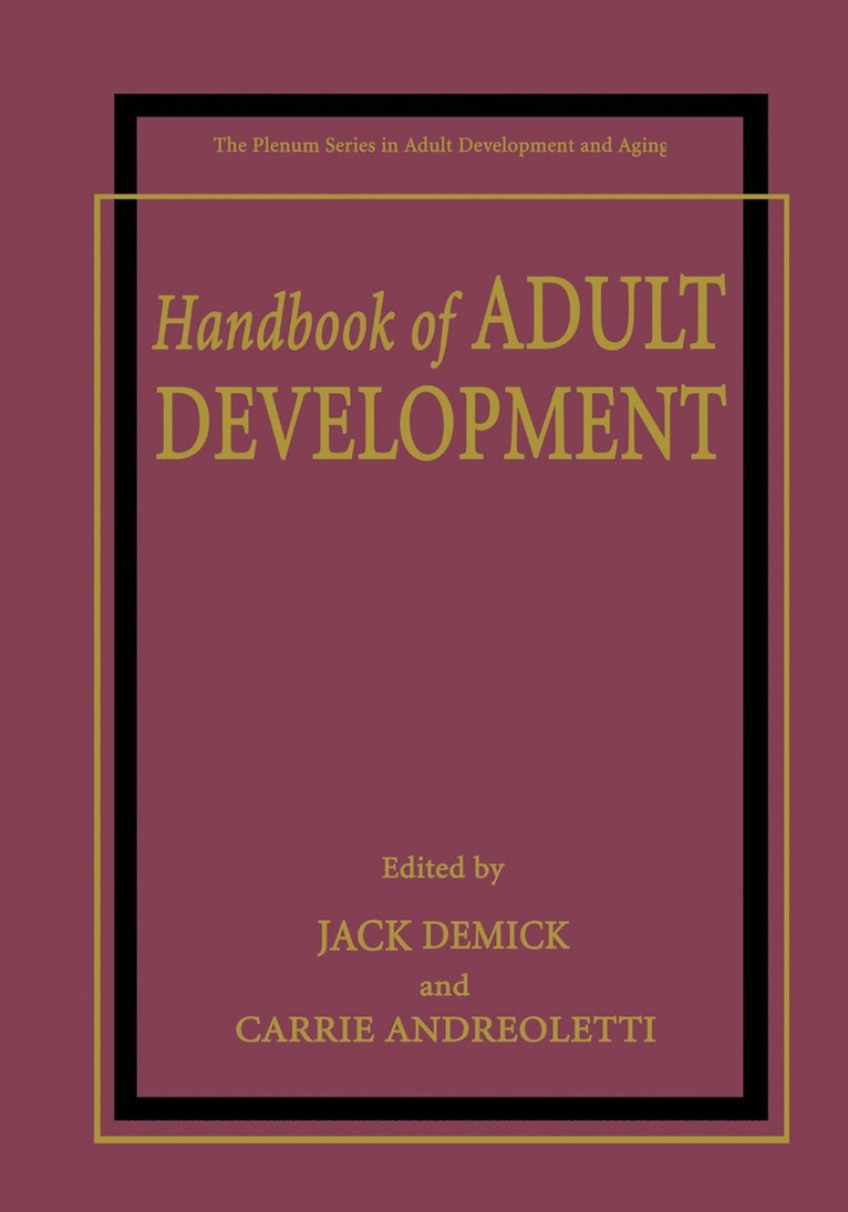 Handbook of Adult Development 1