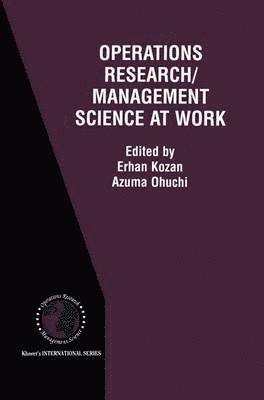 Operations Research/Management Science at Work 1
