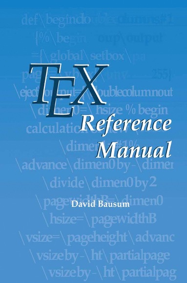 bokomslag TeX Reference Manual