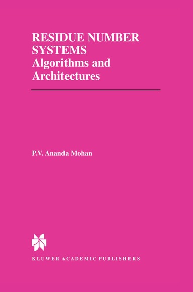P.V. Ananda Mohan - Residue Number Systems, Häftad